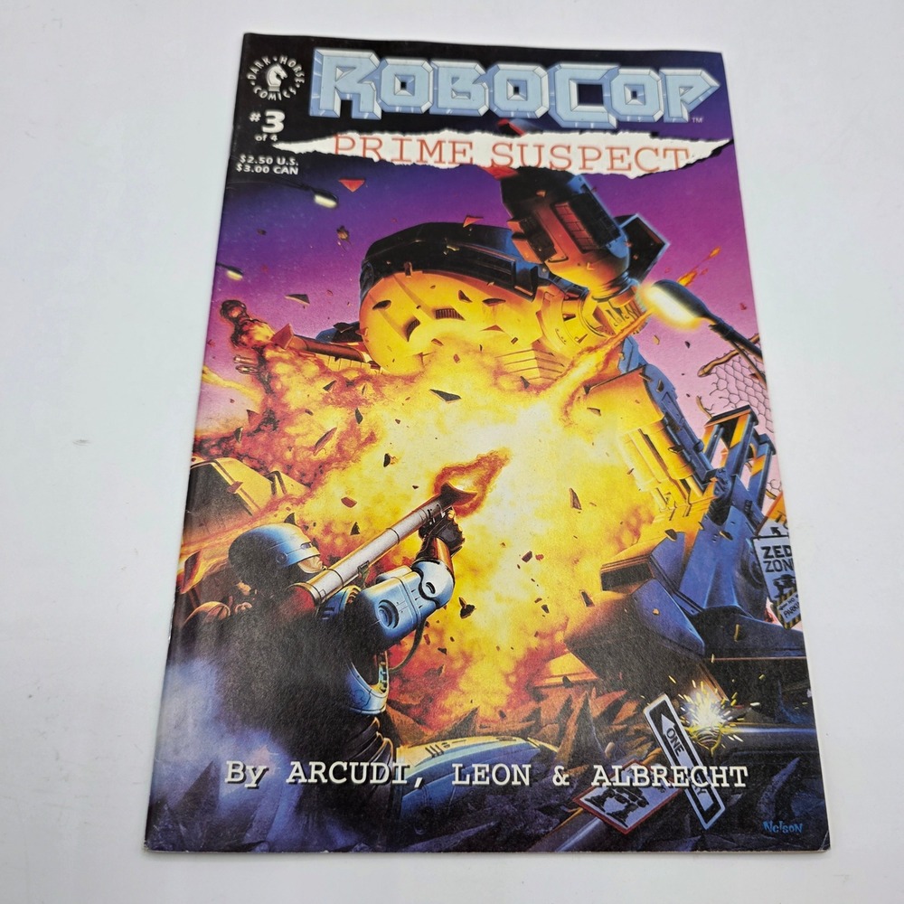 RoboCop Prime Suspect 3 Dark Horse Comics 1992 John Paul Leon SciFi Action Comic
